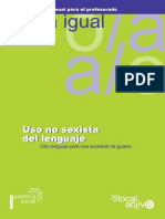 AAVV. No Da Igual. Manual de Lenguaje No Sexista PDF