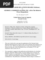 National Labor Relations Board v. George J. Roberts & Sons, Inc., D/B/A The Roberts Press, 451 F.2d 941, 2d Cir. (1971)