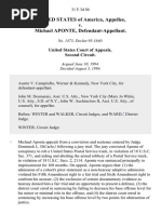 United States v. Michael Aponte, 31 F.3d 86, 2d Cir. (1994)