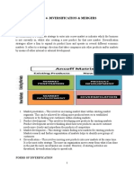 Unit 4-Diversification & Mergers