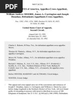 United States of America, Appellee-Cross-Appellant v. William Andrew Moore, James A. Carrington and Joseph Donahue, Defendants-Appellants-Cross-Appellees, 968 F.2d 216, 2d Cir. (1992)