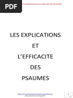 Les Explications Et L Efficacite Des Psaumes PDF