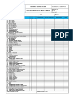 Hlc-Ssma-Fo-34. Check List de Orden y Limpieza