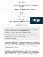 Rossville Salvage Corporation, Libellant-Appellee v. Reading Company, 287 F.2d 949, 2d Cir. (1961)