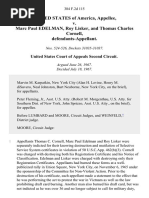 United States v. Marc Paul Edelman, Roy Lisker, and Thomas Charles Cornell, 384 F.2d 115, 2d Cir. (1967)