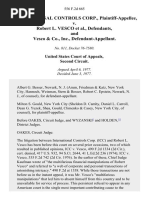 International Controls Corp. v. Robert L. Vesco, and Vesco & Co., Inc., 556 F.2d 665, 2d Cir. (1977)