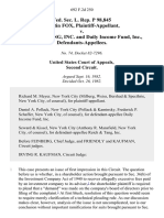 Fed. Sec. L. Rep. P 98,845 Martin Fox v. Reich & Tang, Inc. and Daily Income Fund, Inc., 692 F.2d 250, 2d Cir. (1982)