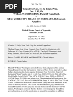 32 Fair Empl - Prac.cas. 45, 32 Empl. Prac. Dec. P 33,654 William Washington v. New York City Board of Estimate, 709 F.2d 792, 2d Cir. (1983)