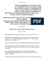 Thomas Loftus v. John Hancock Mutual Life Insurance Co. John Hancock Mutual Life Insurance Company John Hancock Distributors Orian Wilbur Mark J. Priest, Doing Business as Mark J. Priest and Associates, 108 F.3d 1370, 2d Cir. (1997)