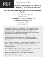 Veronica Caridad, Individually and On Behalf of All Others Similarly Situated v. Metro-North Commuter Railroad, 191 F.3d 283, 2d Cir. (1999)