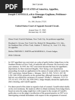 United States v. Joseph Castelli, A/K/A Giuseppe Gagliano, 306 F.2d 640, 2d Cir. (1962)