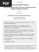 Frank Guido v. City of Schenectady, George B. Reynolds, Raymond Wemple, 404 F.2d 728, 2d Cir. (1968)