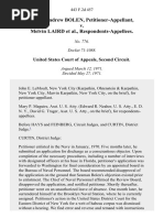 Larry Andrew Bolen v. Melvin Laird, 443 F.2d 457, 2d Cir. (1971)