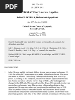 United States v. Julio Oliveras, 905 F.2d 623, 2d Cir. (1990)