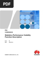 Statistics Performance Visibility Function Description: PRS V100R009C00