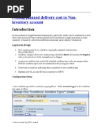 Planned Delivery Costs To Non-Inv Acc