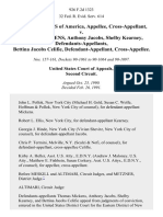 United States of America, Cross-Appellant v. Thomas Mickens, Anthony Jacobs, Shelby Kearney, Bettina Jacobs Celifie, Cross-Appellee, 926 F.2d 1323, 2d Cir. (1991)