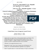 The AETNA CASUALTY AND SURETY CO., PLAINTIFF-DEFENDANT-APPELLANT-CROSS-APPELLEE v. ANIERO CONCRETE CO., INC., PLAINTIFF-APPELLEE—CROSS-APPELLANT, GENERAL ACCIDENT INSURANCE COMPANY OF AMERICA, DEFENDANT-COUNTER-CLAIMANT-APPELLEE, NEW YORK CITY SCHOOL CONSTRUCTION AUTHORITY, DEFENDANT-COUNTER-CLAIMANT-CROSS-APPELLEE, KREISLER BORG FLORMAN GENERAL CONSTRUCTION COMPANY, ACROM CONSTRUCTION SERVICES CO., INC., CONSTRUCTION MANAGERS, a JOINT VENTURE, DAVID M. PHARIS, S.T. HUDSON, DOING BUSINESS AS HUDSON INTERNATIONAL, HUDSON INTERNATIONAL, CREVANI BROS. REALTY, CREVANI CONCRETE CONSTRUCTION CO., INC., CREVANI FARMS 1979 TRUST AGREEMENT AND VERTOLOMO'S, INC., 404 F.3d 566, 2d Cir. (2005)