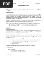 Lab Report-Permeability Test