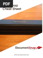 Document Snap Scansnap Cheat Sheet