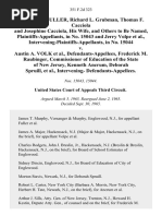 Gertrude P. Fuller, Richard L. Grubman, Thomas F. Cacciola and Josephine Cacciola, His Wife, and Others to Be Named, in No. 15043 and Jerry Volpe, Intervening-Plaintiffs-Appellants, in No. 15044 v. Austin A. Volk, Frederick M. Raubinger, Commissioner of Education of the State of New Jersey, Kenneth Ancrum, Deborah Spruill, Intervening, 351 F.2d 323, 3rd Cir. (1965)