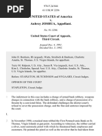 United States v. Aubrey Joshua, 976 F.2d 844, 3rd Cir. (1992)