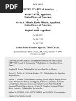 United States v. Kevin Davis, United States of America v. Kevin A. Minnis, Kevin Minnis, United States of America v. Reginal Scott, 397 F.3d 173, 3rd Cir. (2005)