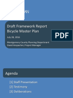 Draft Framework Report Bicycle Master Plan