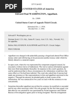 The United States of America v. Edward Paul Washington, 237 F.2d 632, 3rd Cir. (1956)