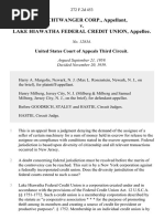 Feuchtwanger Corp. v. Lake Hiawatha Federal Credit Union, 272 F.2d 453, 3rd Cir. (1959)