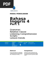 Modul Perkuliahan Bhs Inggris 4 Part 1