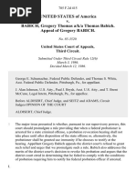 United States v. Babich, Gregory Thomas A/K/A Thomas Babich. Appeal of Gregory Babich, 785 F.2d 415, 3rd Cir. (1986)