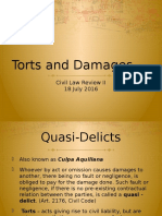 Civil Law - Torts & Damages (Reviewer)