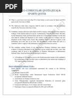 9 - Rules For Admission Under ECA & Sports Quota PDF