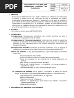 Procedimiento para Realizar Inspecciones Planeadas y No Planeadas