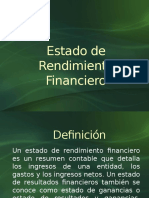 Estado de Rendimiento Financiero