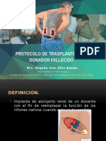 Protocolo de Trasplante Cadaver