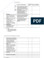 Check List - Auditoria Ambiental