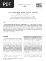 Cement and Concrete Research Volume 33 Issue 9 2003 (Doi 10.1016/s0008-8846 (03) 00060-7) N.K Singh P.C Mishra V.K Singh K.K Narang - Effects of Hydroxyethyl Cellulose and Oxalic Acid On The P-2