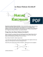 Pengertian Dan Bunyi Hukum Kirchhoff