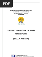 (Balochistan) : Composite Schedule of Rates