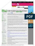 Getting Started Resource 01 Gamasutra - Jason Bakker's Blog - A GDD Template For The Indie Developer