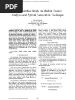 A Comparative Study On Market Basket Analysis and Apriori Association Technique