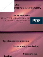 Seminar On Spontaneous Regression: DR - Kanak Soni