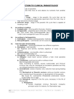 Introduction To Clinical Parasitology