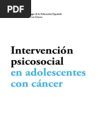 Intervención Psicosocial en Adolescentes Con Cáncer