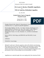 Michael E. Bowles Lynn G. Bowles v. United States, 947 F.2d 91, 4th Cir. (1991)