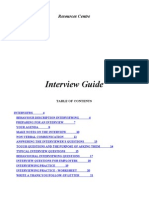 Interview Guide: Resources Centre