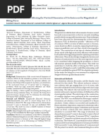 The Study of The Effect of Altering The Vertical Dimension of Occlusion On The Magnitude of Biting Force