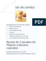 Cupcakes de Plátano